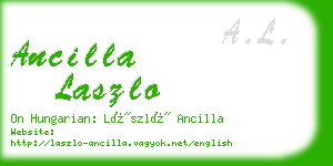 ancilla laszlo business card